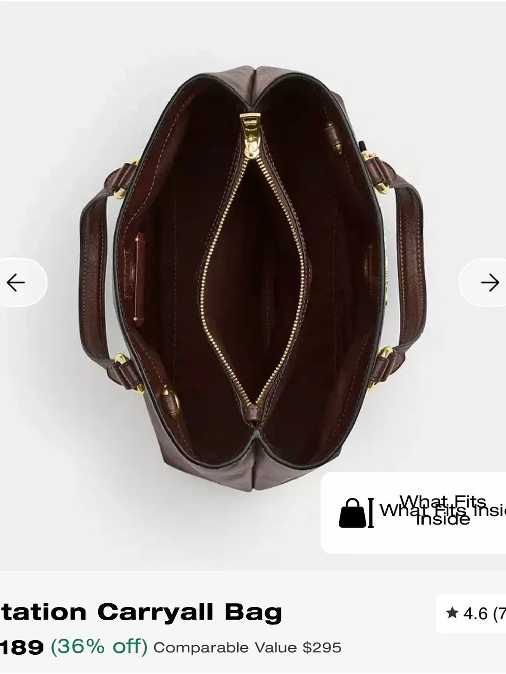 Coach leather satchel